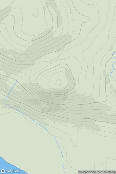Thumbnail image for Binn Hill [Central Scotland from Dumbarton to Montrose] [NO157226] showing contour plot for surrounding peak